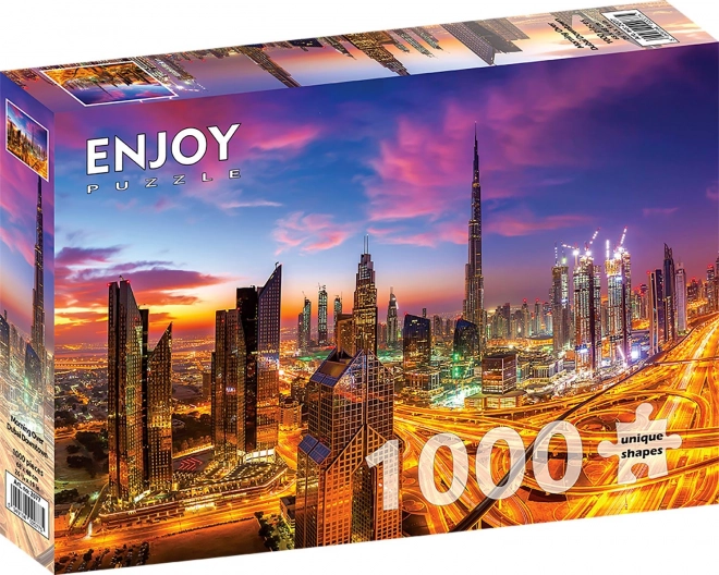 ENJOY puzzle Răsărit peste Dubai – 1000 de piese