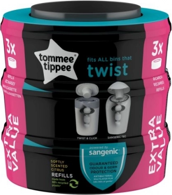 Sangenic Cartuș de rezervă Twist universal, 3 buc