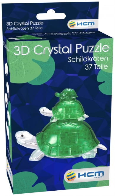 Puzzle 3D cristal țestoasă cu 37 de piese