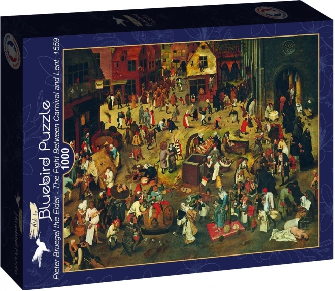 Puzzle BLUEBIRD luptă între carnaval și post 1000 de piese
