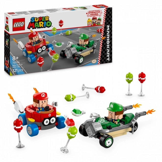 Klocki Lego Super Mario - Mario Kart: Baby Mario vs Baby Luigi