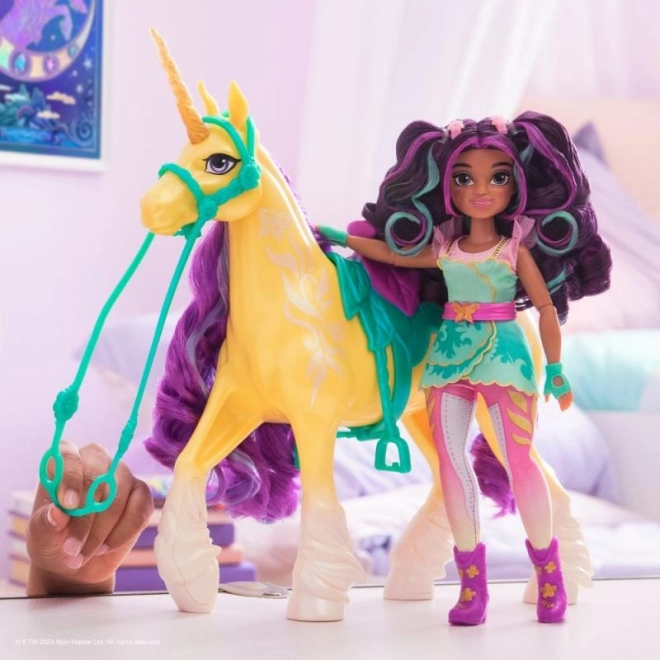 unicorn academy frumosul unicorn de pluș 24 cm