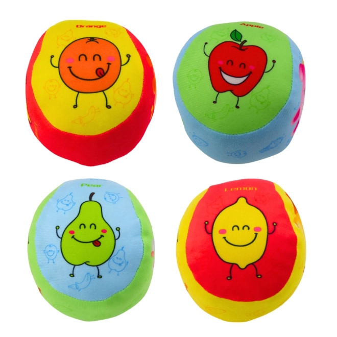 Set de mingi moi pentru copii cu modele de fructe