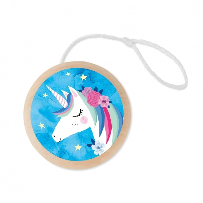 Jojo din lemn Unicorn de la Mudpuppy