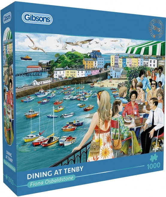 Puzzle Cina în Tenby 1000 de piese