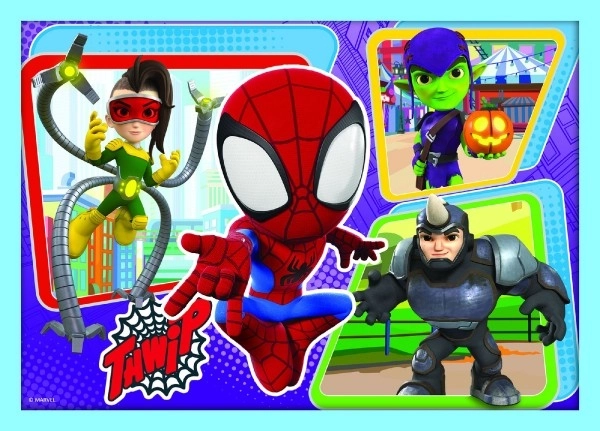 Puzzle Spidey și prietenii săi uimitori 4 în 1