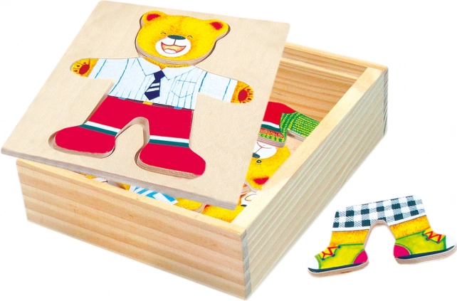 Puzzle Bino cu dulap și ursuleț
