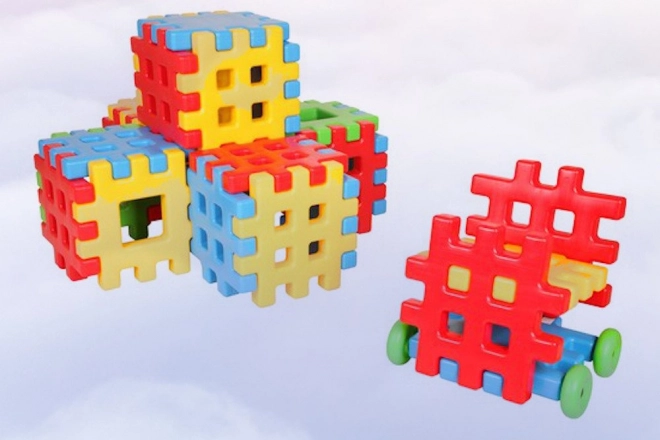 Set de construcție Wafle Giganți 20 piese