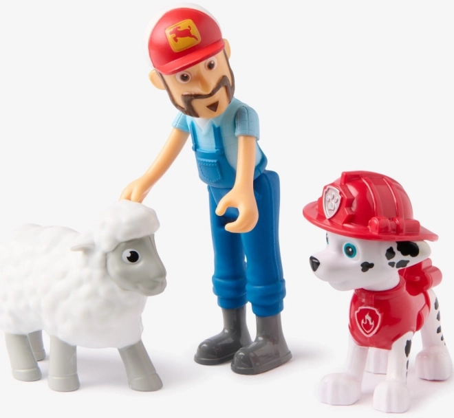 Set figurine Marshall și Fermierul Al - Patrula Cățelușilor