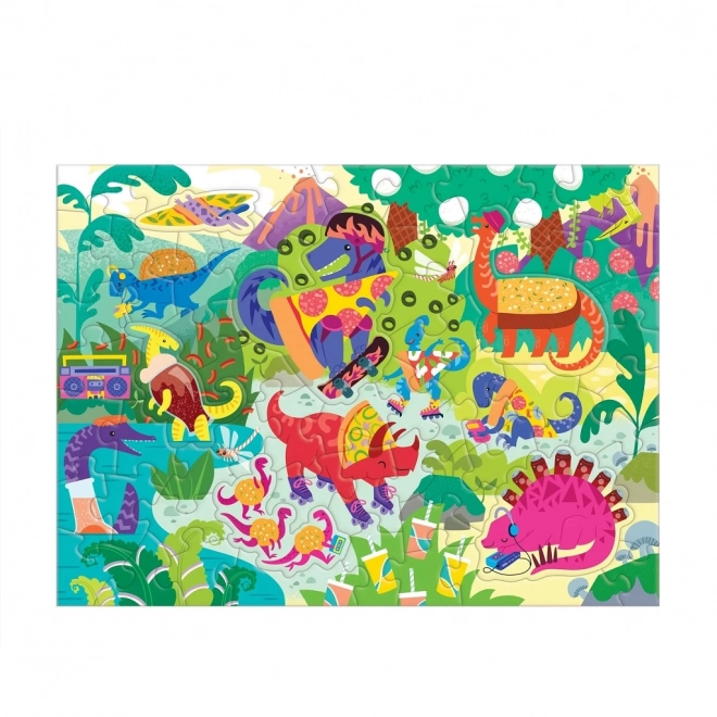 Puzzle Mudpuppy Pizzasaurus 60 piese parfumate