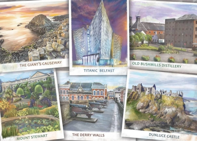 Puzzle Vizitați Irlanda de Nord 1000 de piese
