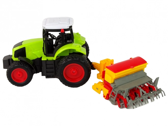 Tractor cu presă R/C 1:16 verde