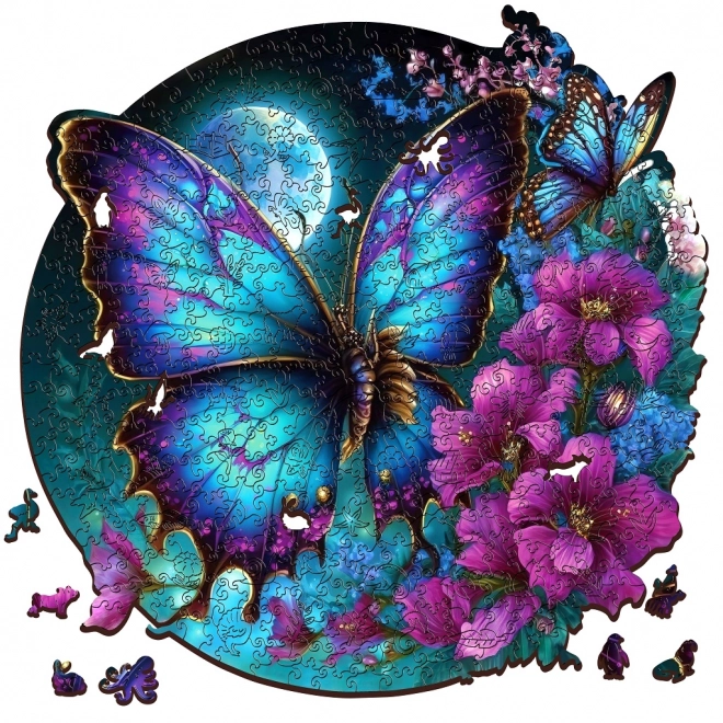 Puzzle din lemn fluture 200 piese
