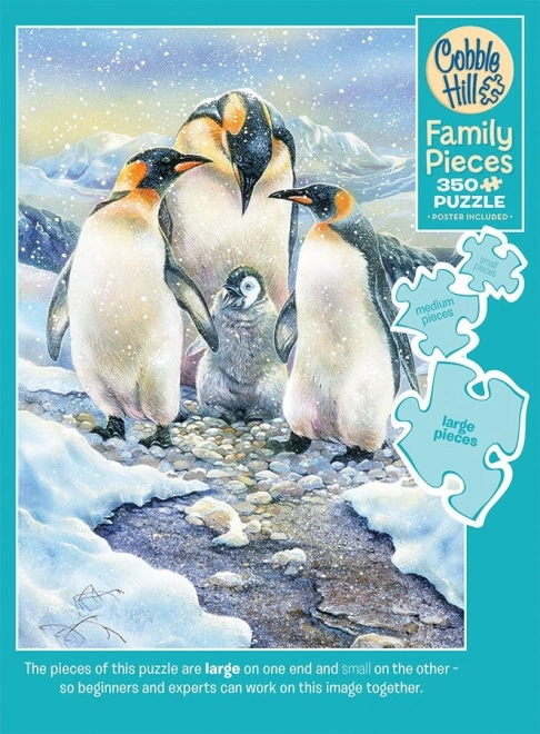 Puzzle Familie de Pinguini Cobble Hill 350 Piese