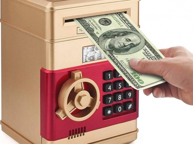 Seif interactiv cu cod PIN pentru monede și bancnote