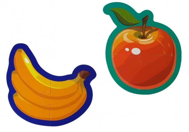 Puzzle educaționale pentru bebeluși cu fructe