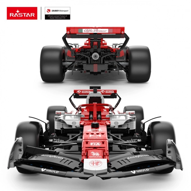 Mașinuță Alfa Romeo F1 C42 din blocuri R/C Rastar 1:8