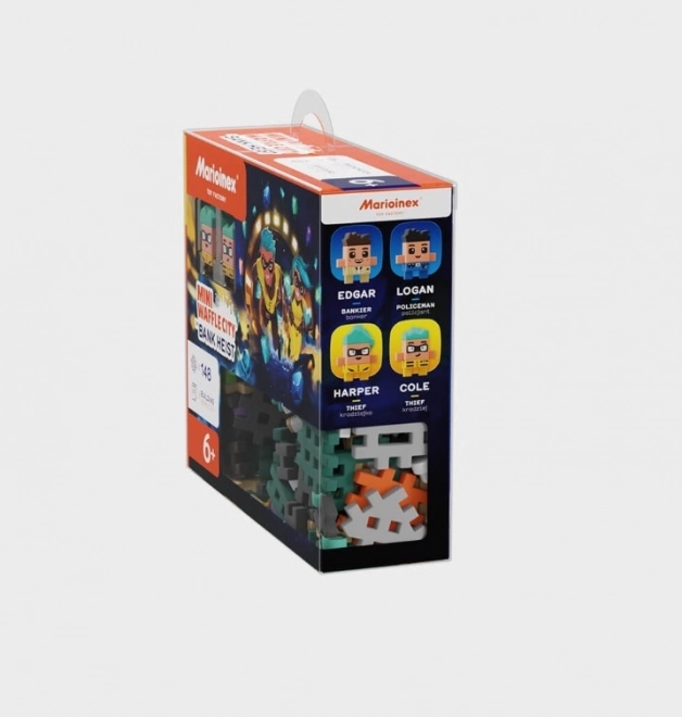 Set de construcție Mini Waffle - Jefuirea băncii