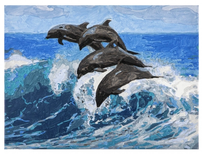 Set pictură după numere Delfin