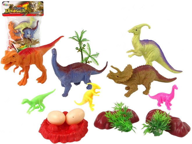 Set de figurine dinozauri cu accesorii 15 piese