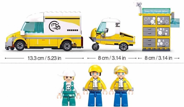 Sluban Metropolis serviciu de livrare set de construcție