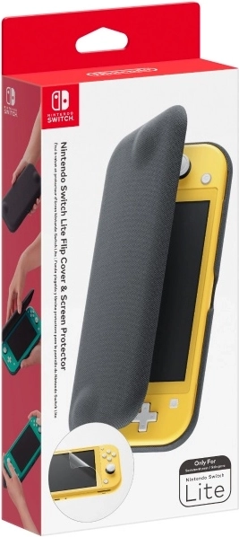 Husă flip de protecție și folie pentru ecran pentru Nintendo Switch Lite