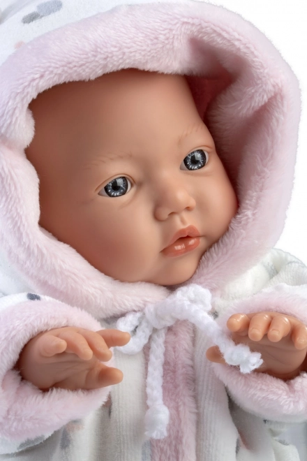 Păpușă realistă bebeluș LITTLE BABY cu corp moale din țesătură 32 cm
