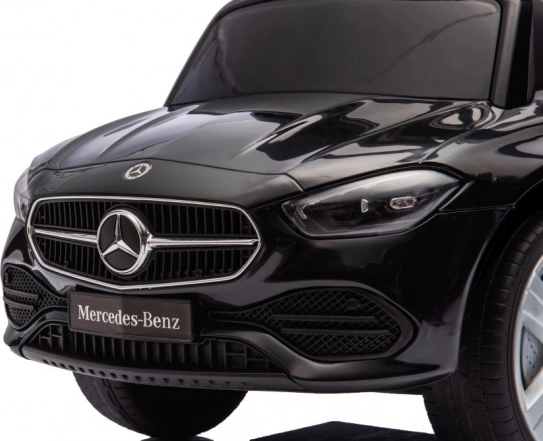 Vehicul de împins pentru copii cu mâner Mercedes 3v1 negru