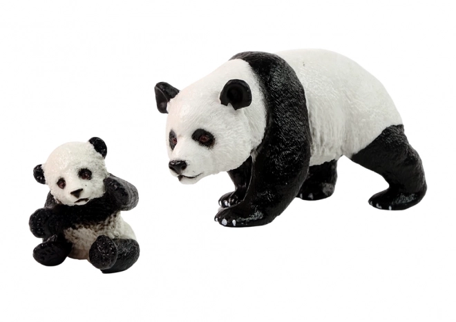 set de figuri panda și pui de panda animale din lume