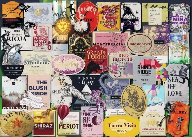 Puzzle Ravensburger etichete vin 1000 piese