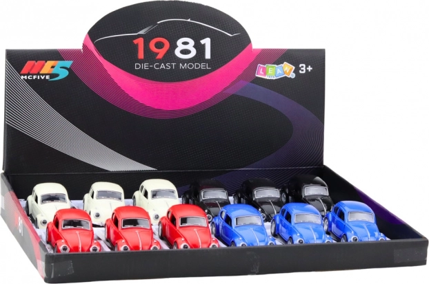 Model auto clasic Beetle metalic cu tracțiune 1:36