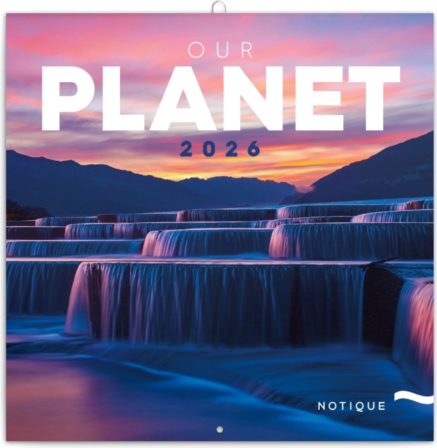 Notique calendar cu note Planeta Noastră 2026, 30 x 30 cm