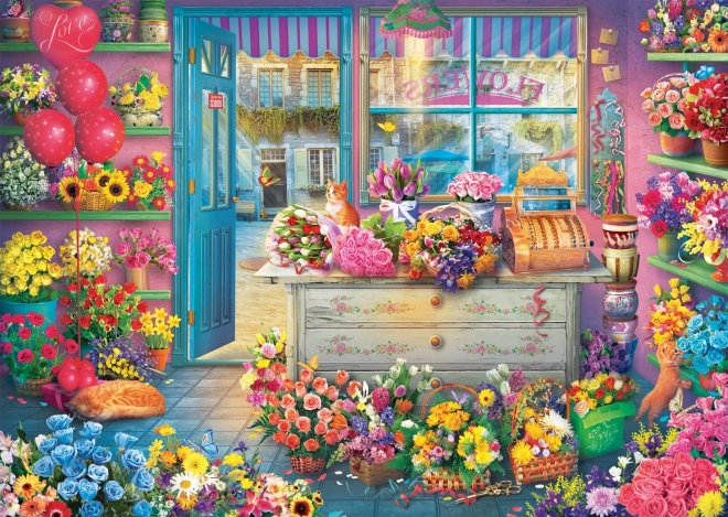 Puzzle Schmidt florăria colorată 1000 de piese