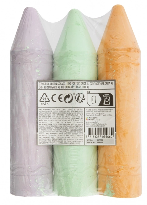 Crete colorate XL - 3 buc