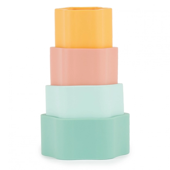 Joc de stivuire floare din silicon - Tropical Vibe