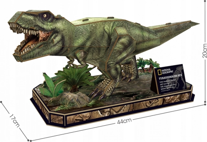 Puzzle 3D National Geographic - T-Rex