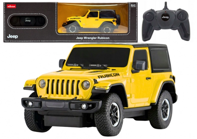 Mașină R/C JEEP Wrangler JL Rubicon Galben