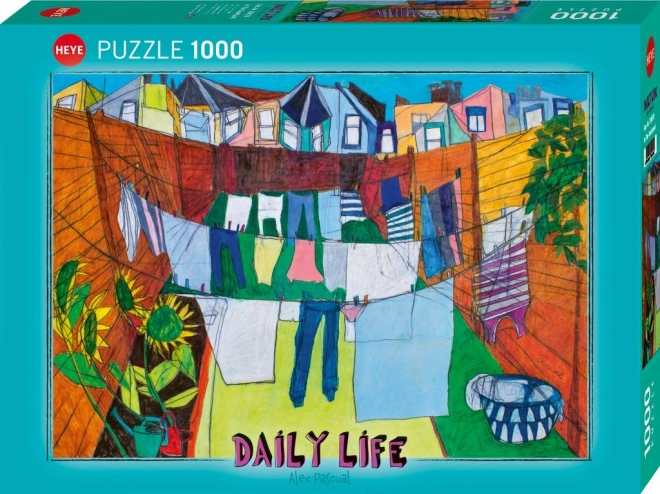 Puzzle viața de zi cu zi în curte 1000 piese