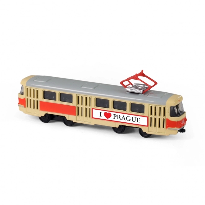 model tramvai Tatra T3 retro I Love Prague