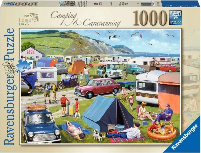 Puzzle de camping cu caravană 1000 piese