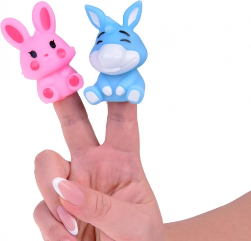 Mănuși deget din cauciuc Animale de fermă - set de 5 figurine