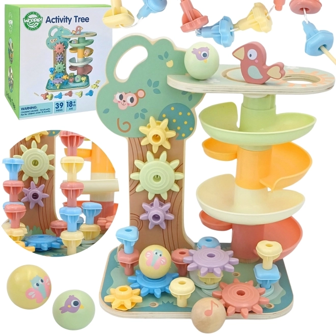 Arbore De Activități Montessori 4 În 1 Woopie Green