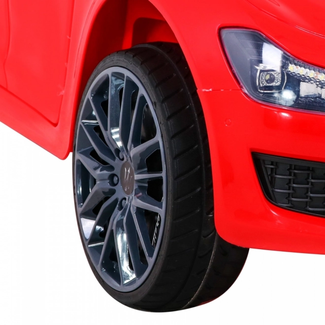 Maserati Ghibli cu baterie pentru copii roșu + telecomandă + pornire lentă + EVA + MP3 USB + LED
