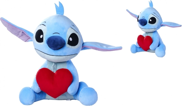 Stitch de pluș cu inimă 50 cm