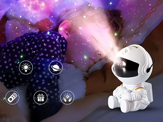 Proiector LED Astronaut cu Lumină de Noapte