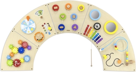 Viga Montessori panou senzorial de perete – arc senzorial