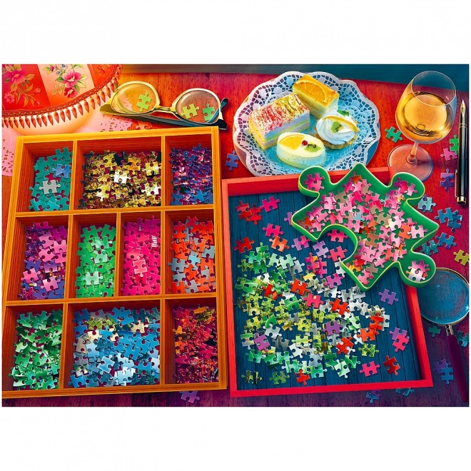 Puzzle 3000 piese - Seara cu puzzle-uri Trefl