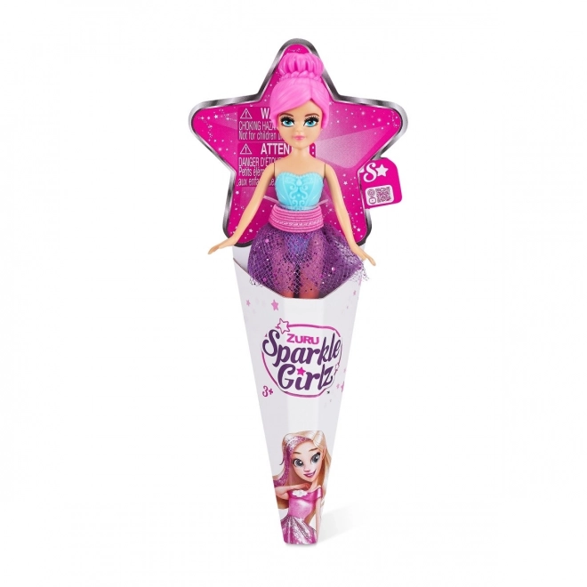 Păpușă Mini Sparkle Girlz 10 cm în set cartonat 24 bucăți