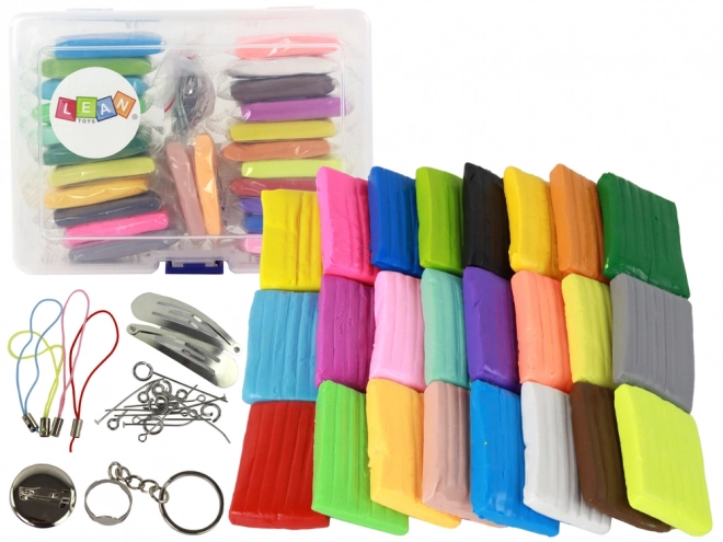 Set creativ plastilină modelină 24 culori accesorii