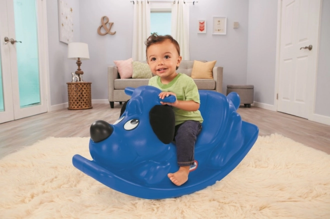 Cățeluș pe balansoar albastru Little Tikes